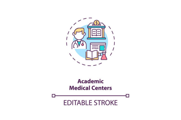 Academic Medical Centers Concept Icon Review
