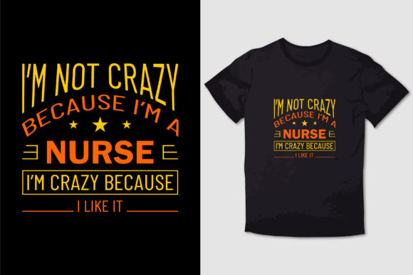 Crazy Nurse Typography T-Shirt Design Review