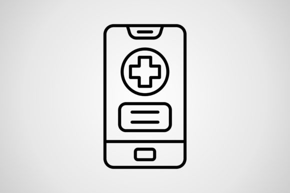 Medical App Icon: A Versatile Design for Embroidery Projects