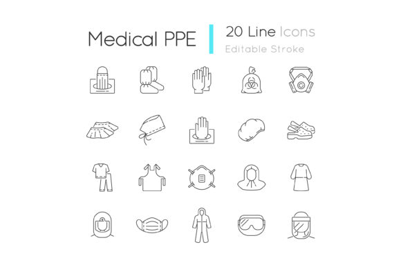 Medical PPE Linear Icons: A Designer's Review