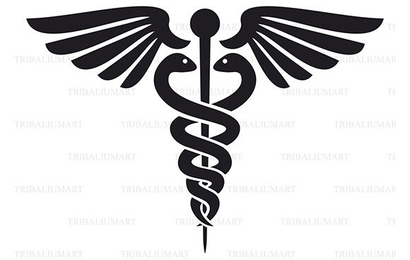 Medical Snake Icon: A Versatile Embroidery Design