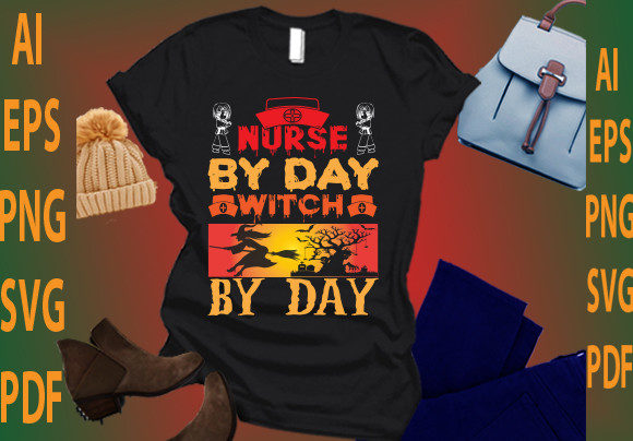 Nurse by Day, Witch by Night: A Versatile Embroidery Design