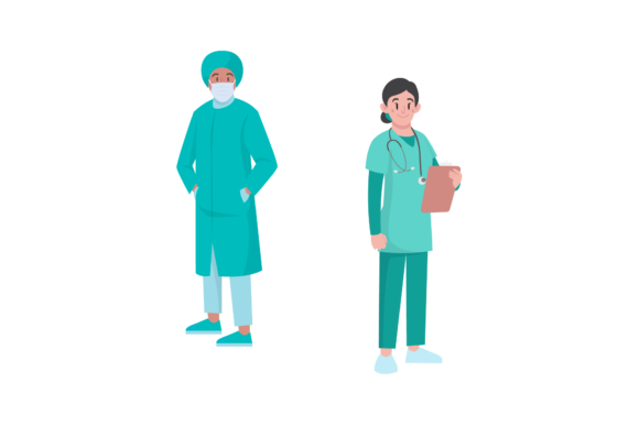 Nurse Doctor Vector Arts Design Review