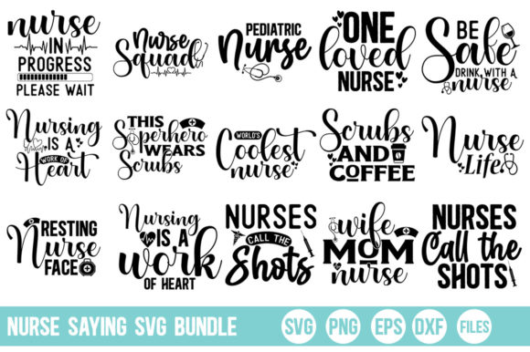 Nurse Saying Bundle: A Versatile Embroidery Design