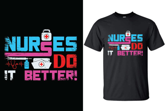 Nurse - T Shirt: A Versatile Design for Embroidery