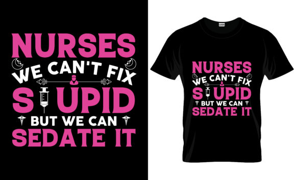 Nurse T-Shirt Design for Embroidery Projects
