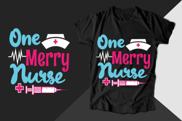 One Merry Nurse: A Charming T-Shirt Design