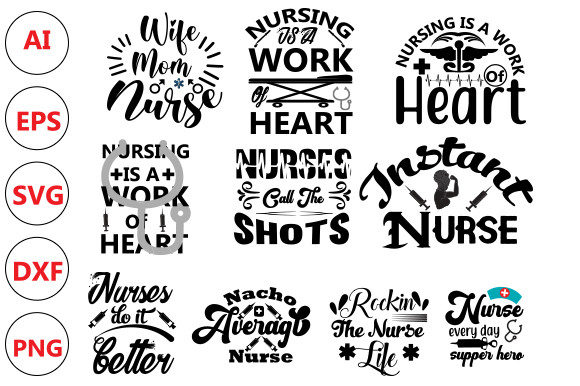 Printable Nurse T-shirt Design Bundle Review