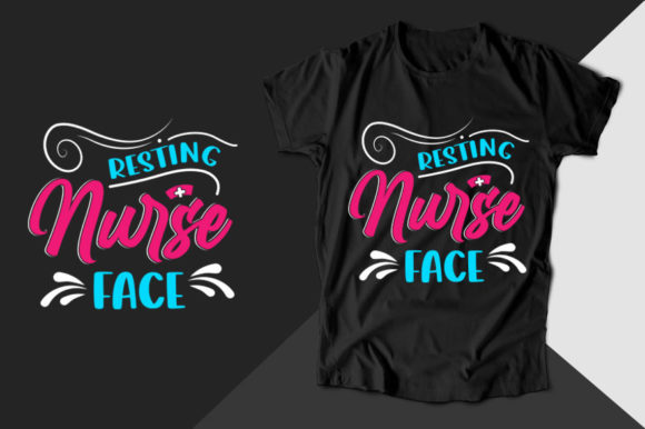 Resting Nurse Face: A Charming T-Shirt Design