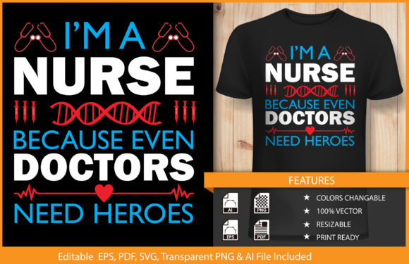 Review: T-shirt Design Nurse and Doctors Vector