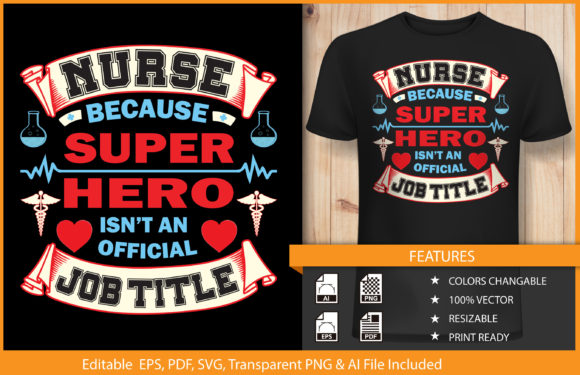 Super Hero Nurse Doctor T-Shirt Design Review